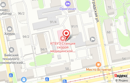 Скорая медицинская помощь на улице Ленинградской на карте