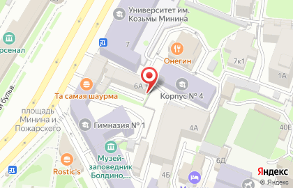Компьютерный сервис, ИП Козлов С.А. на площади Минина и Пожарского на карте