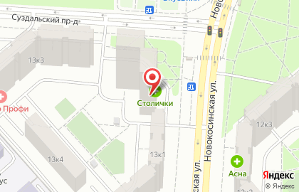 Социальная аптека Столички на Новокосинской улице на карте