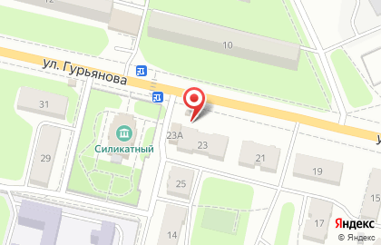 Киоск по ремонту обуви на улице Гурьянова на карте