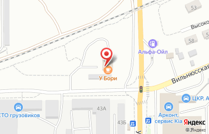 Кафе У Бори в Тракторозаводском районе на карте
