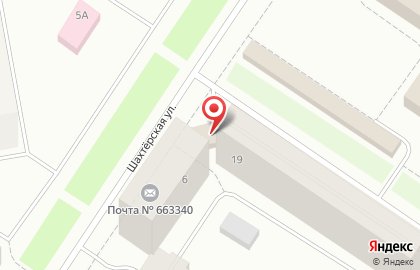 Продуктовый магазин Луч на улице Шахтерская на карте