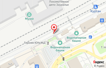 Продуктовый киоск в Кургане на карте