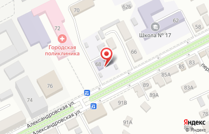 Детский сад Елочка №1 на Александровской улице на карте