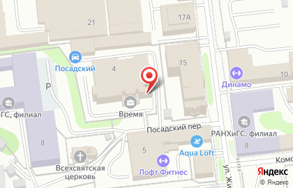 Политическая партия Яблоко в Посадском переулке на карте