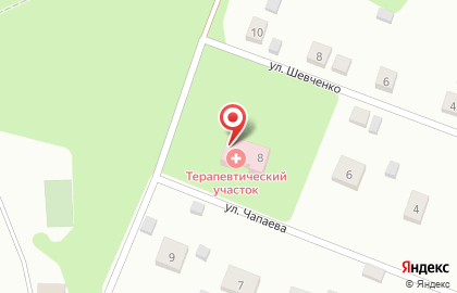Поликлиника на улице Чапаева на карте