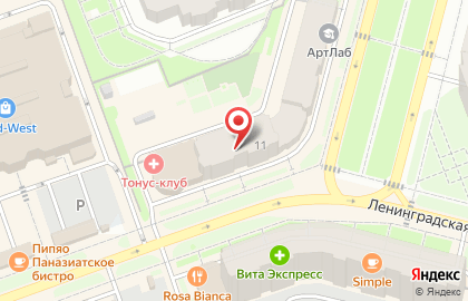 Женский фитнес-клуб ТОНУС-КЛУБ на улице Батюшкова в Череповце на карте