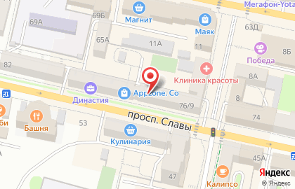 Салон посуды Кухня без проблем на проспекте Славы на карте