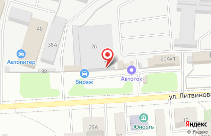 Супермаркет шин и дисков Шин-Ок в Октябрьском районе на карте