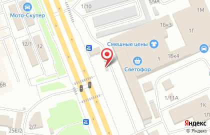Киоск фастфудной продукции на Енисейской улице на карте