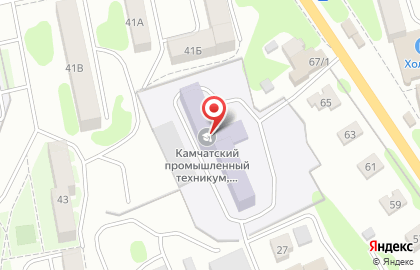 Камчатский промышленный техникум в Петропавловске-Камчатском на карте