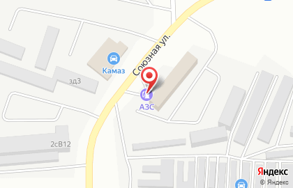 Заправочная станция на Союзной улице на карте