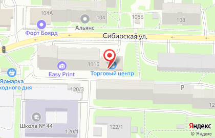 Салон оптики на Сибирской улице на карте