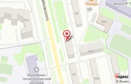 Магазин матрасов и домашнего текстиля на ул. Чайковского, 46 на карте