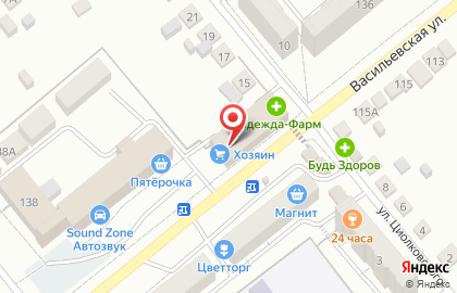Torex на улице Циолковского на карте