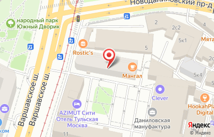 Парикмахерская на улице Варшавское на карте
