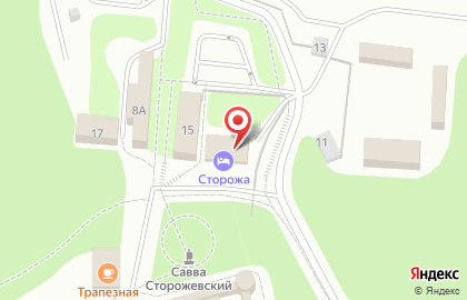 Монастырская гостиница, Саввино-Сторожевский монастырь на карте