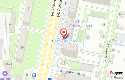 Салон дверей Торэкс на улице Ломоносова на карте