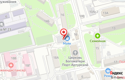 Магазин свежего разливного пива в Первореченском районе на карте