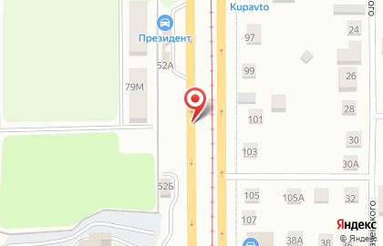 Автостоянка в Челябинске на карте