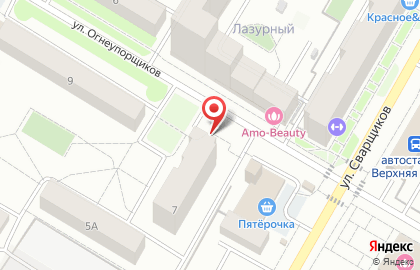 Банкомат Нейва на улице Огнеупорщиков на карте