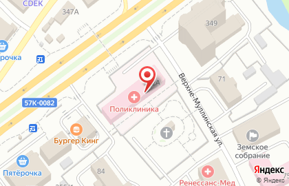 Больница Пермская центральная районная больница в Индустриальном районе на карте