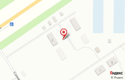 Продовольственный магазин на Солнечной улице на карте