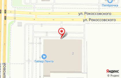 Магазин зоотоваров Корма56 на улице Рокоссовского на карте