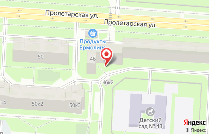 Маяк на Пролетарской улице на карте
