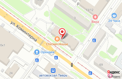 Аптека ВИТА Центральная на улице Коминтерна на карте