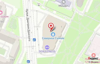 Индиго на бульваре Дмитрия Донского на карте