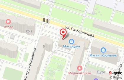 ОАО Банкомат, Поволжский банк Сбербанка России на улице Рахманинова на карте