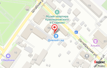 Магазин семян и садового инвентаря Дивный сад на Октябрьской улице на карте