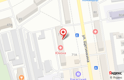 Медицинский центр Юнона на улице Щетинкина на карте