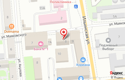 Баня №1 в Санкт-Петербурге на карте