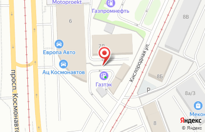 Газтэк в Орджоникидзевском районе на карте