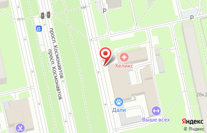 Киоск по продаже фруктов и овощей на проспекте Космонавтов на карте