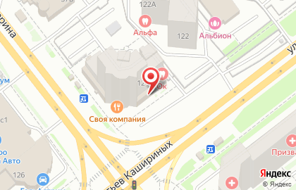 Газпромбанк на улице Братьев Кашириных на карте