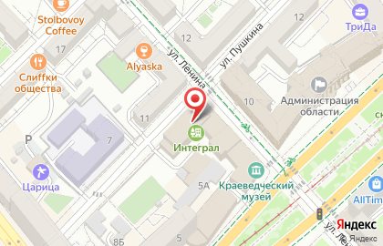 Кафетерий в Центральном районе на карте
