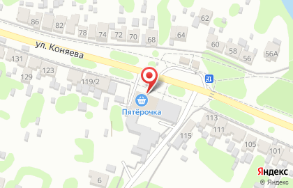 Универсам Пятёрочка на улице Коняева на карте