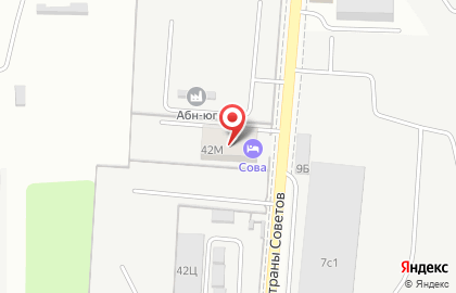 Гостиница Сова на площади Страны Советов на карте
