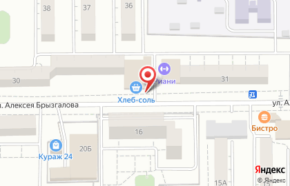 Салон мебели Доступная мебель на улице Алексея Брызгалова на карте