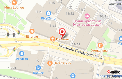 Автошкола Стиль-Авто на метро Электрозаводская (Арбатско-Покровская линия) на карте