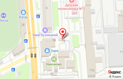 Магазин в Пензе на карте