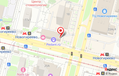 Салон Оптик Сити Новогиреево на проспекте Зеленый на карте