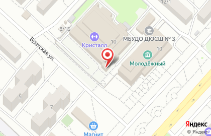 Спортивный комплекс Кристалл в Дзержинском районе на карте