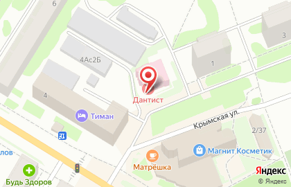 Стоматология Дантист на Крымской улице на карте