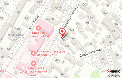 Продуктовый магазин Натали на Демократической улице на карте