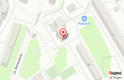 Детская Поликлиника на улице Ветеранов на карте