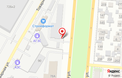 Магазин отделочных материалов Стройформат в Кировском районе на карте